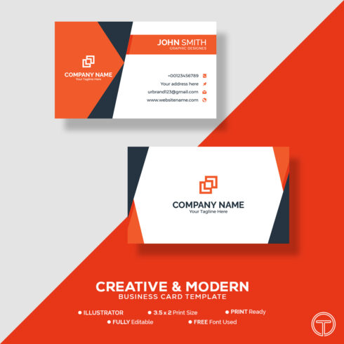 corporate colorful visiting card design 1