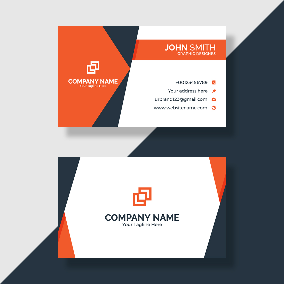 corporate colorful visiting card design 2