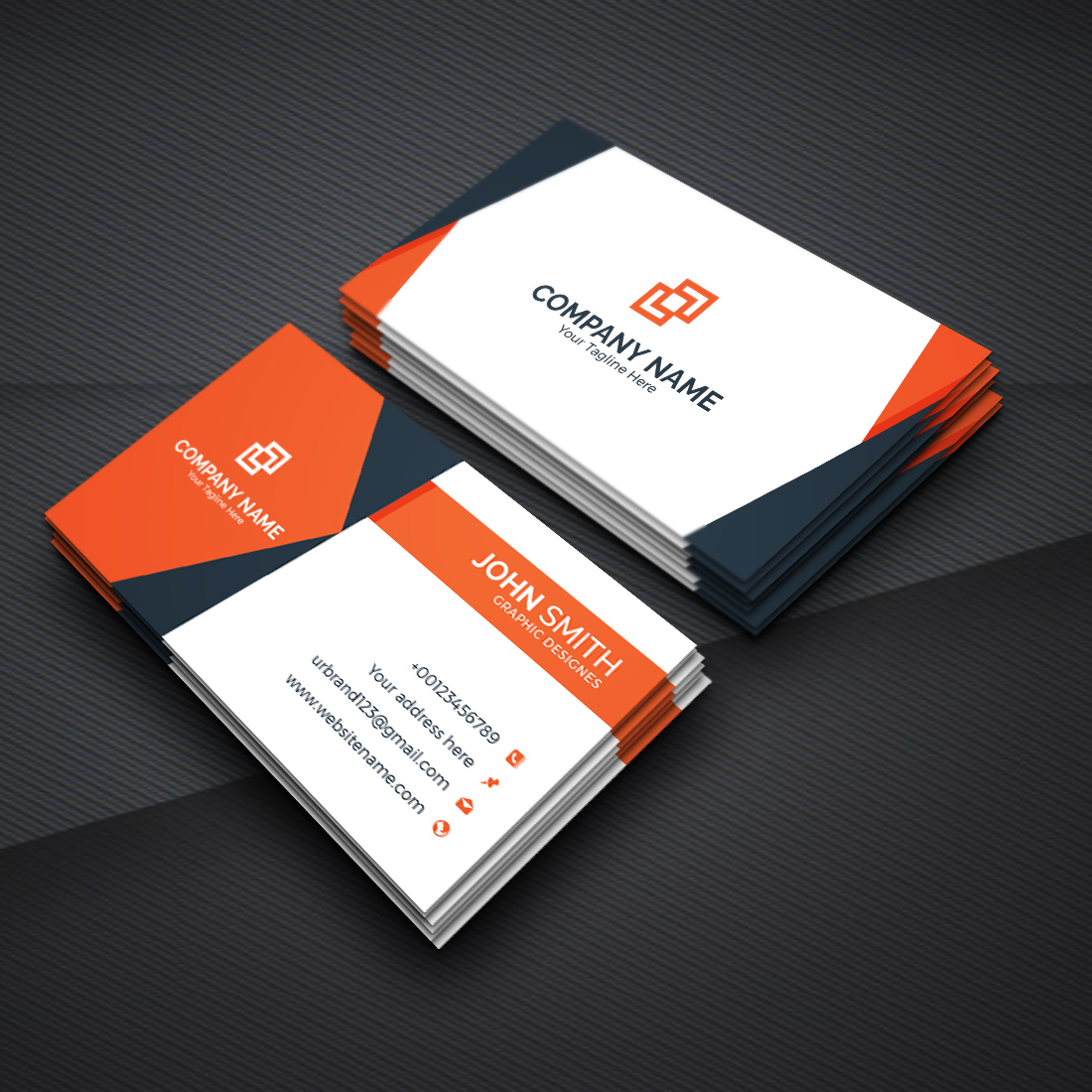 corporate colorful visiting card design 3