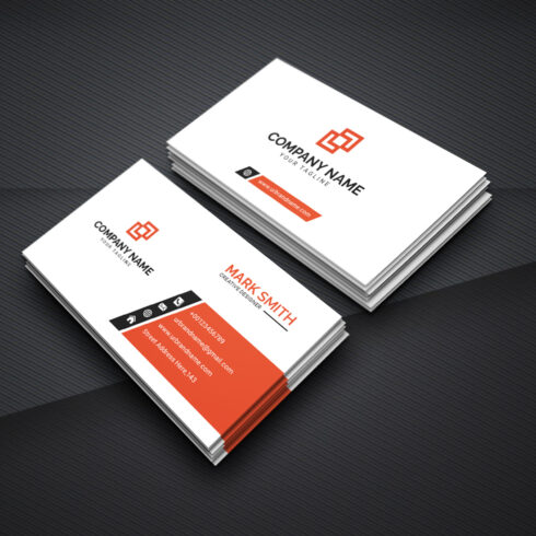 corporate simple and professional business card design 3