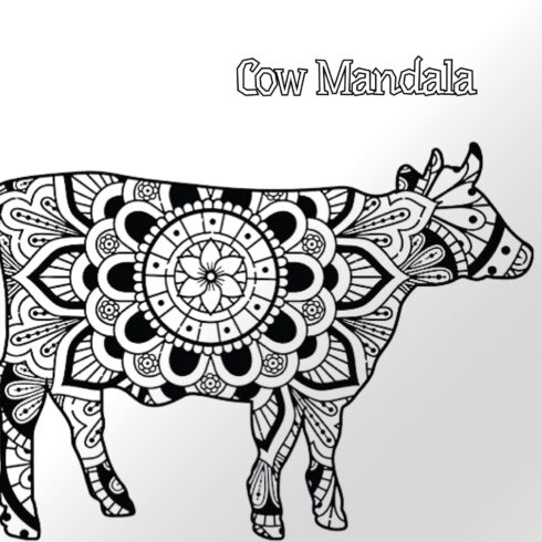 Wildflower Cow Clipart for Personal & Commercial Use.