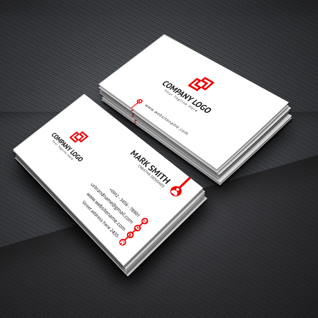 creative and simple business card design template 3