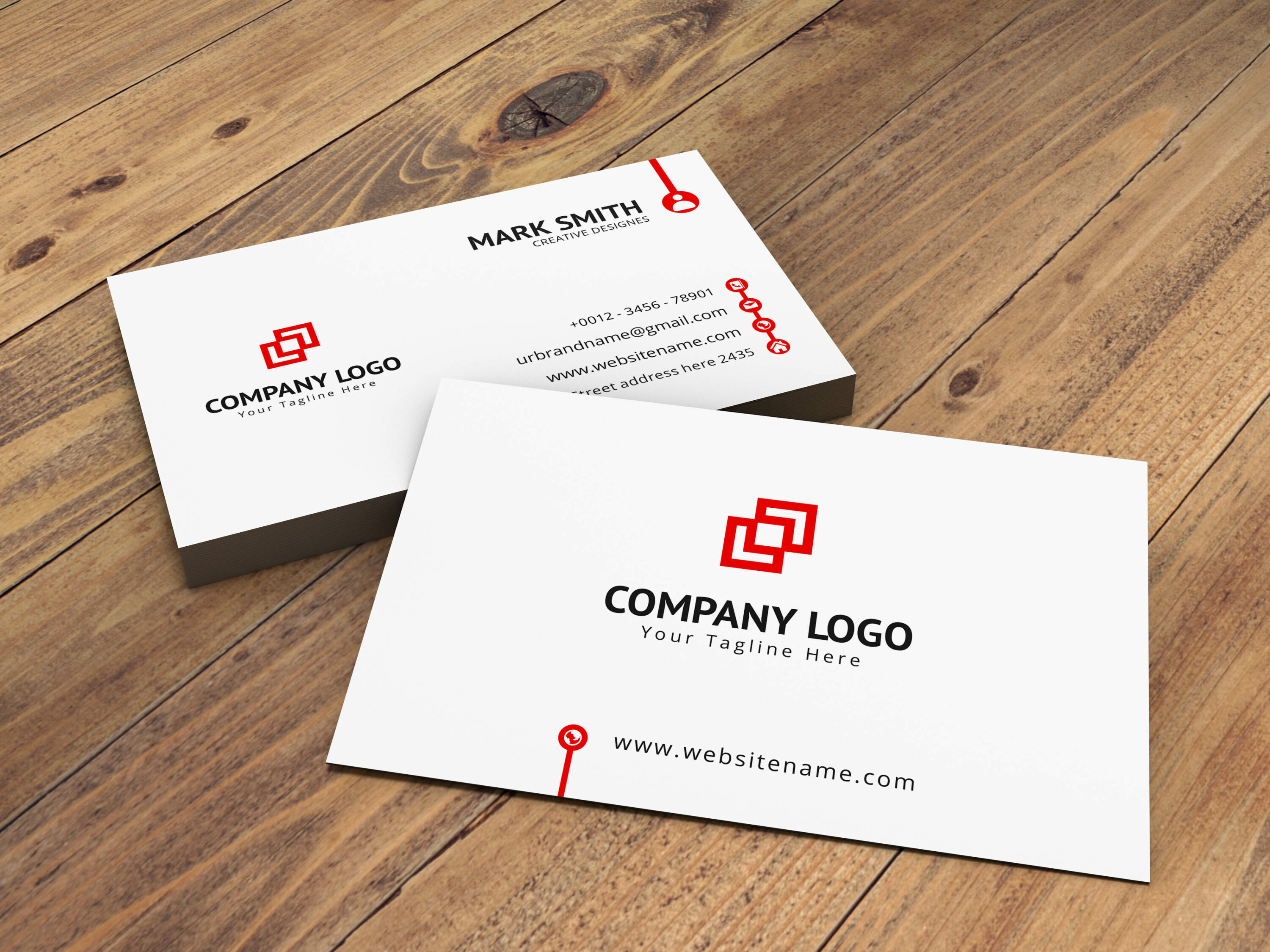 creative and simple business card design template 4