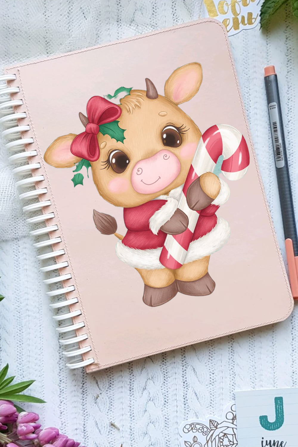 Cute illustration, for your New Year and Christmas design.