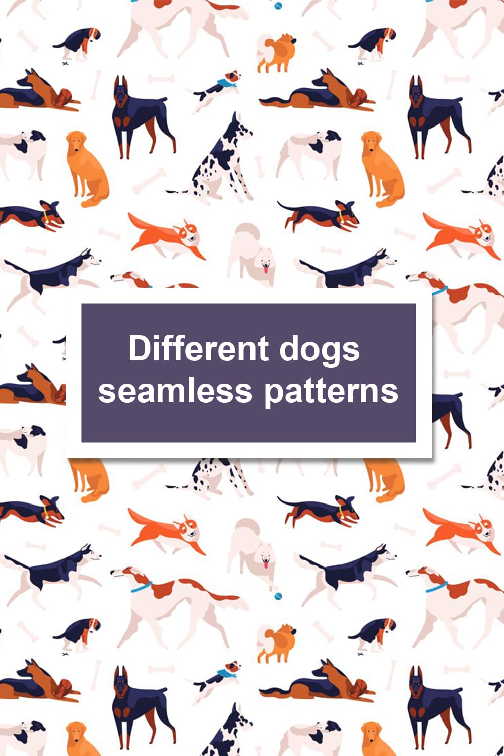 different dogs seamless patterns 1000h1500 01