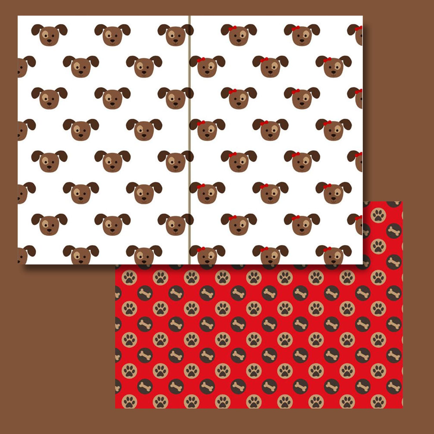 Dog Puppy Digital Papers cover.
