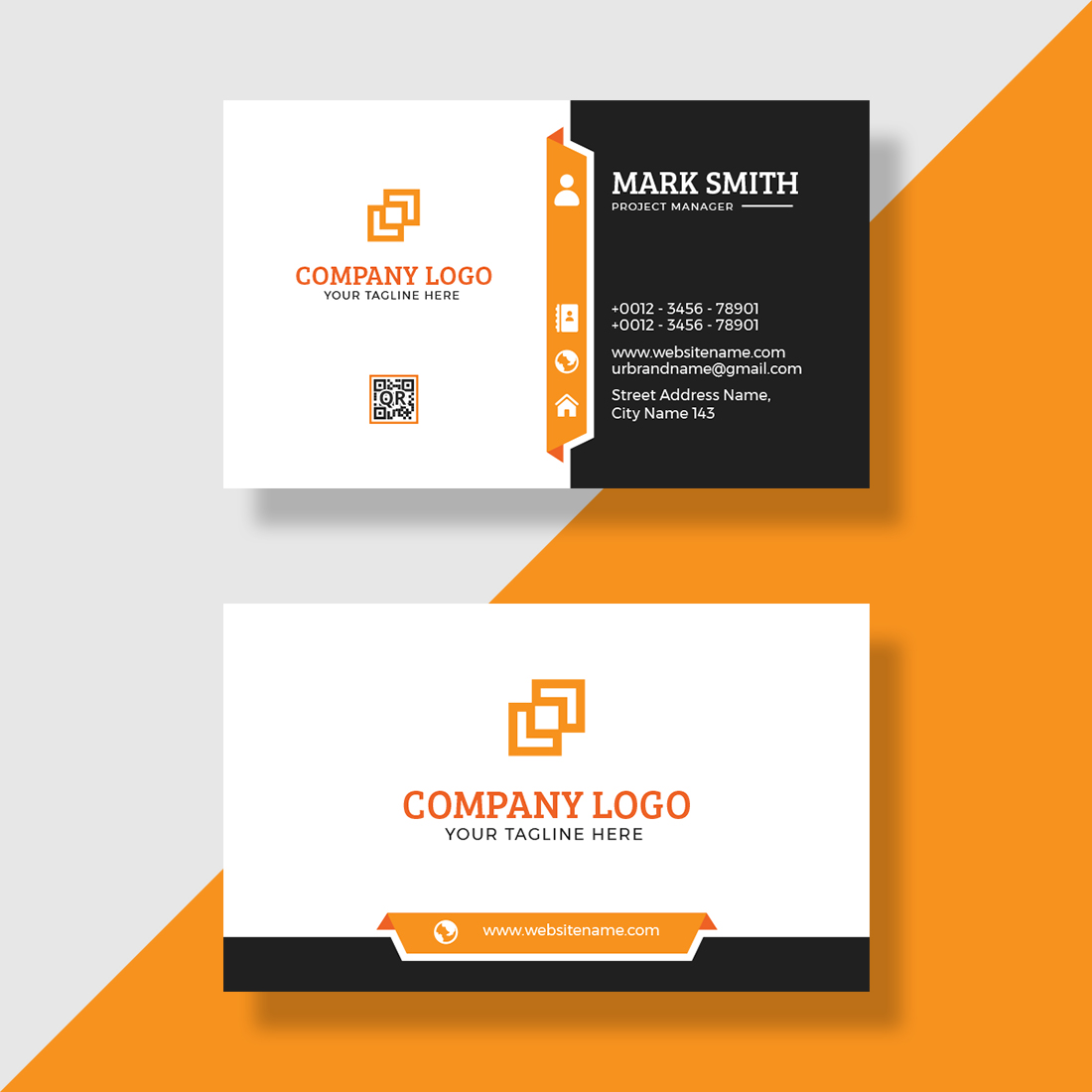 easy customizable and editable business card template 2