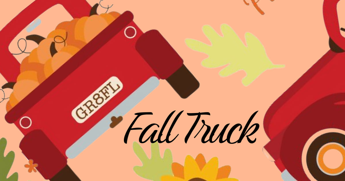 Fall Truck Clipart - Red, SVG | Master Bundles