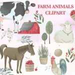 These cute barnyard animals are sure to add some fun to any creative project.