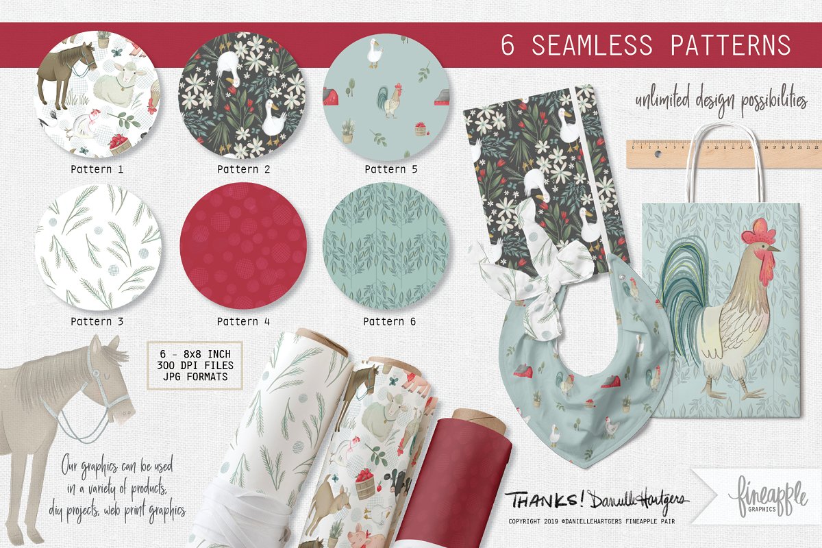 This product includes 6 seamless patterns.