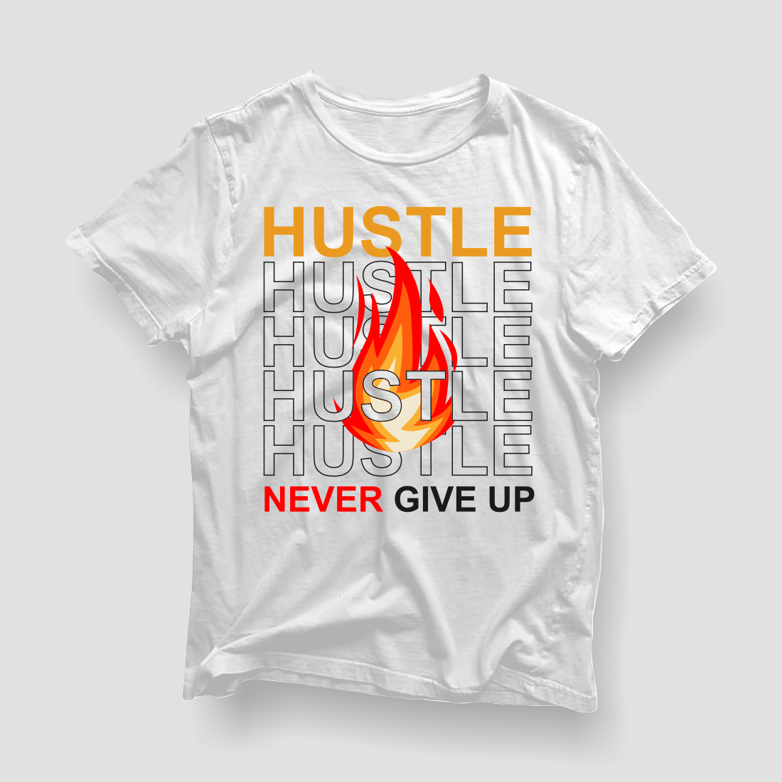 Hustle Graphic T shirt - 100% Vector – Lettering Typography