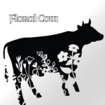 Flower Cow SVG Files for Silhouette Cameo and Cricut.