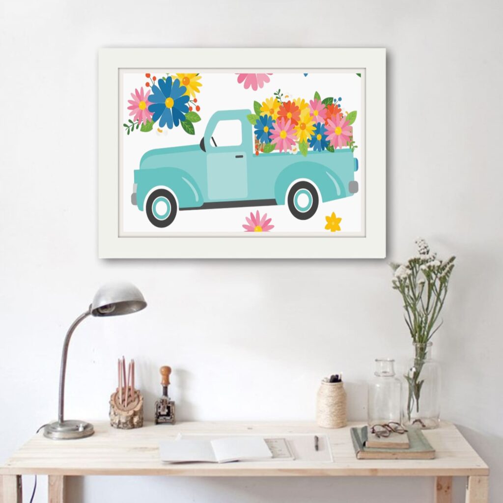 Flower Truck, SVG Clipart | Master Bundles