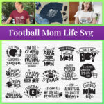 Football mom svg bundle | football mom shirt svg cut files.
