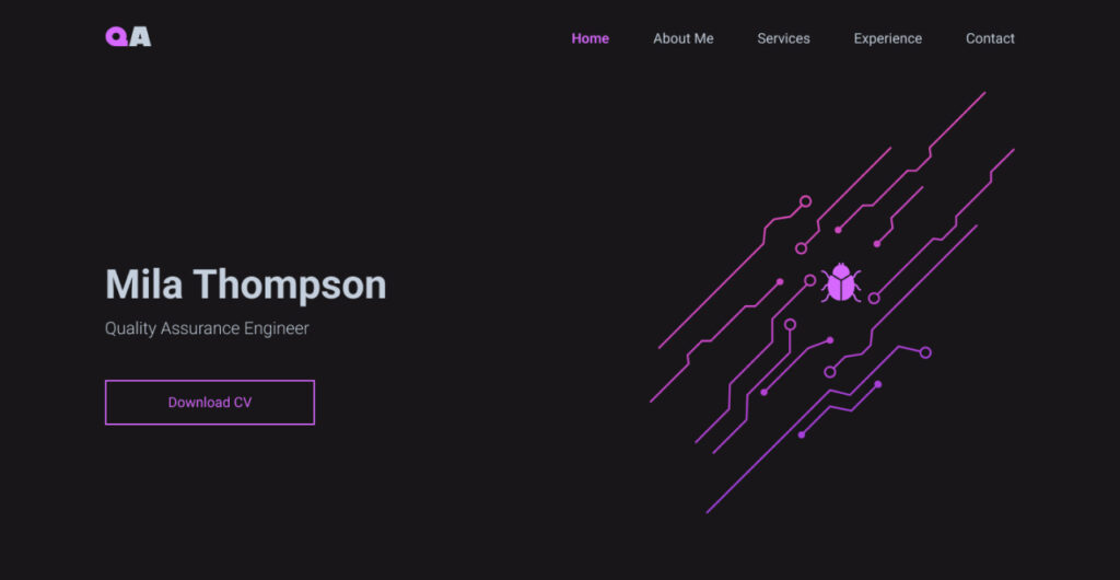 QA - Personal Portfolio Template - MasterBundles