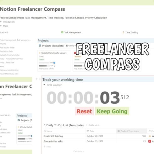 FREELANCER COMPASS For Notion.
