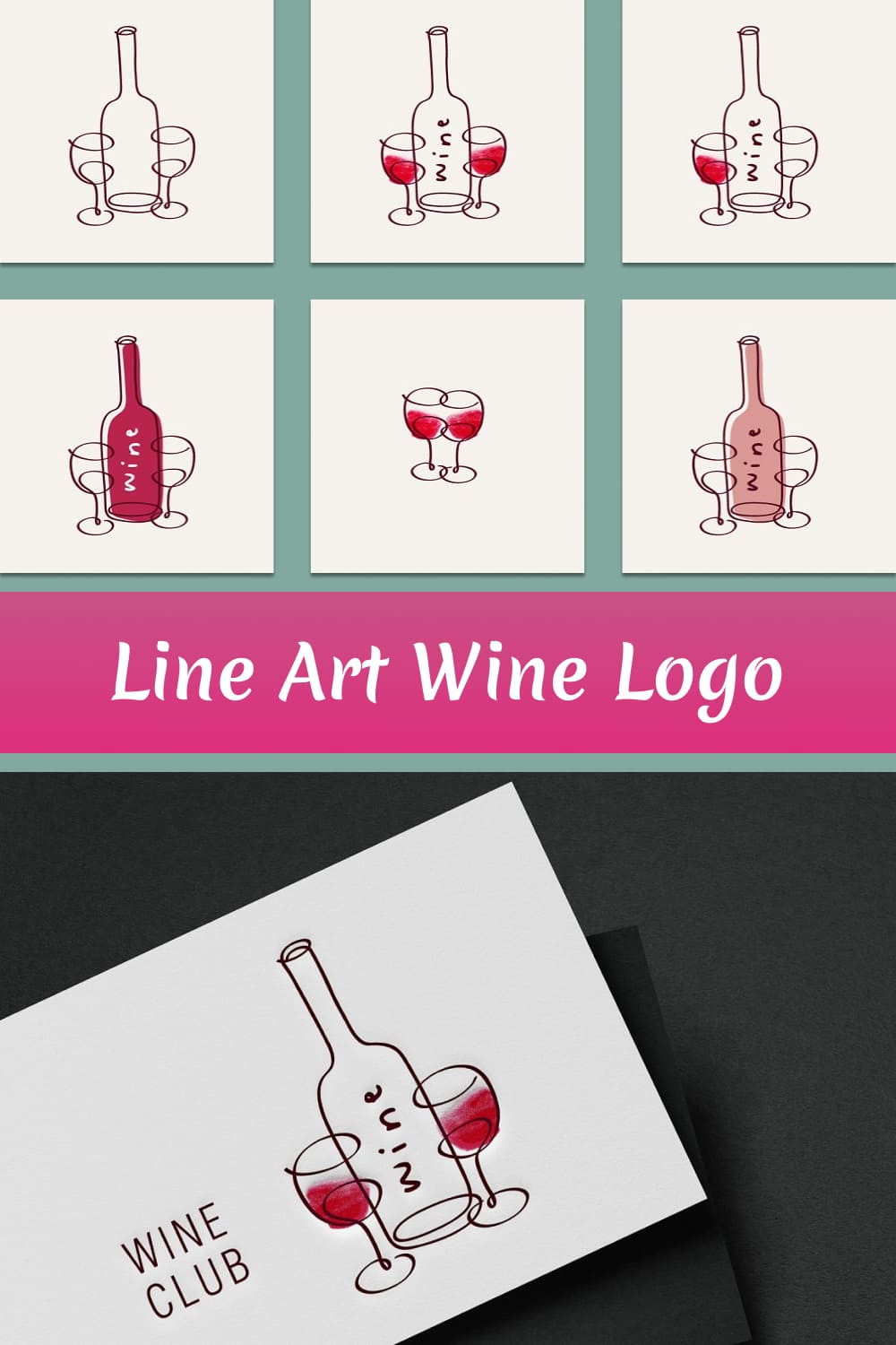 line art wine logo 04