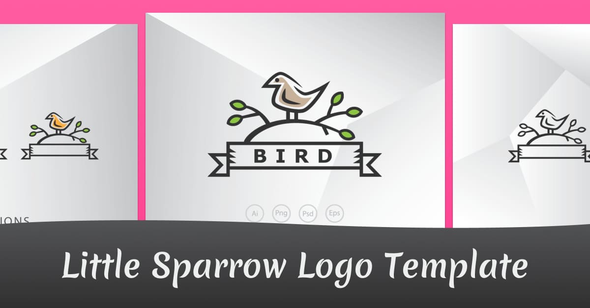 Little Sparrow Logo Template – MasterBundles