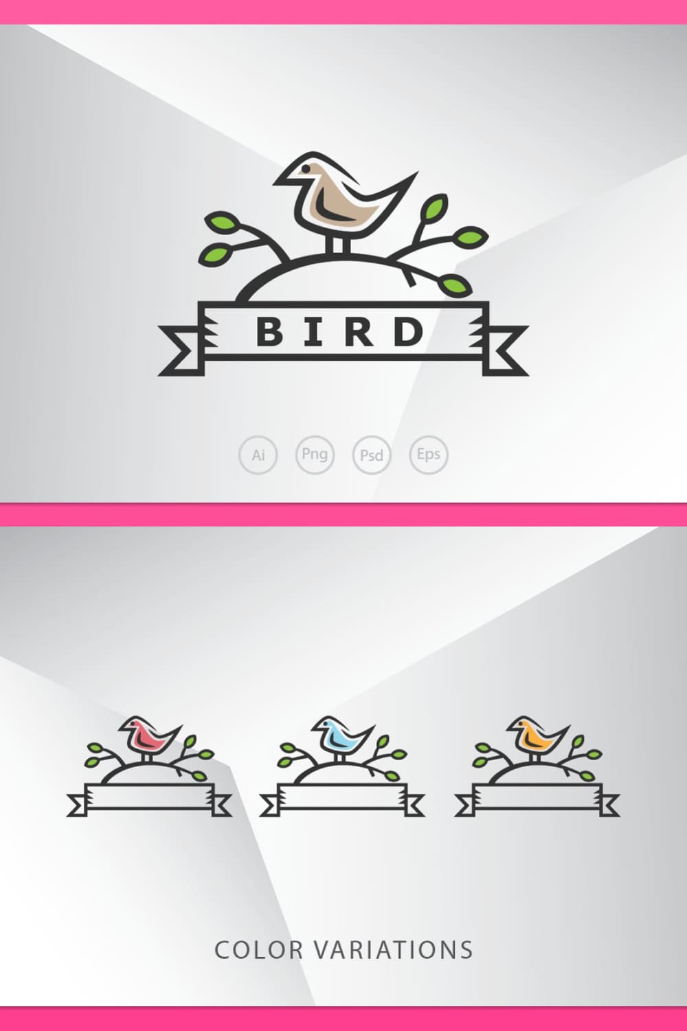 Little Sparrow Logo Template.