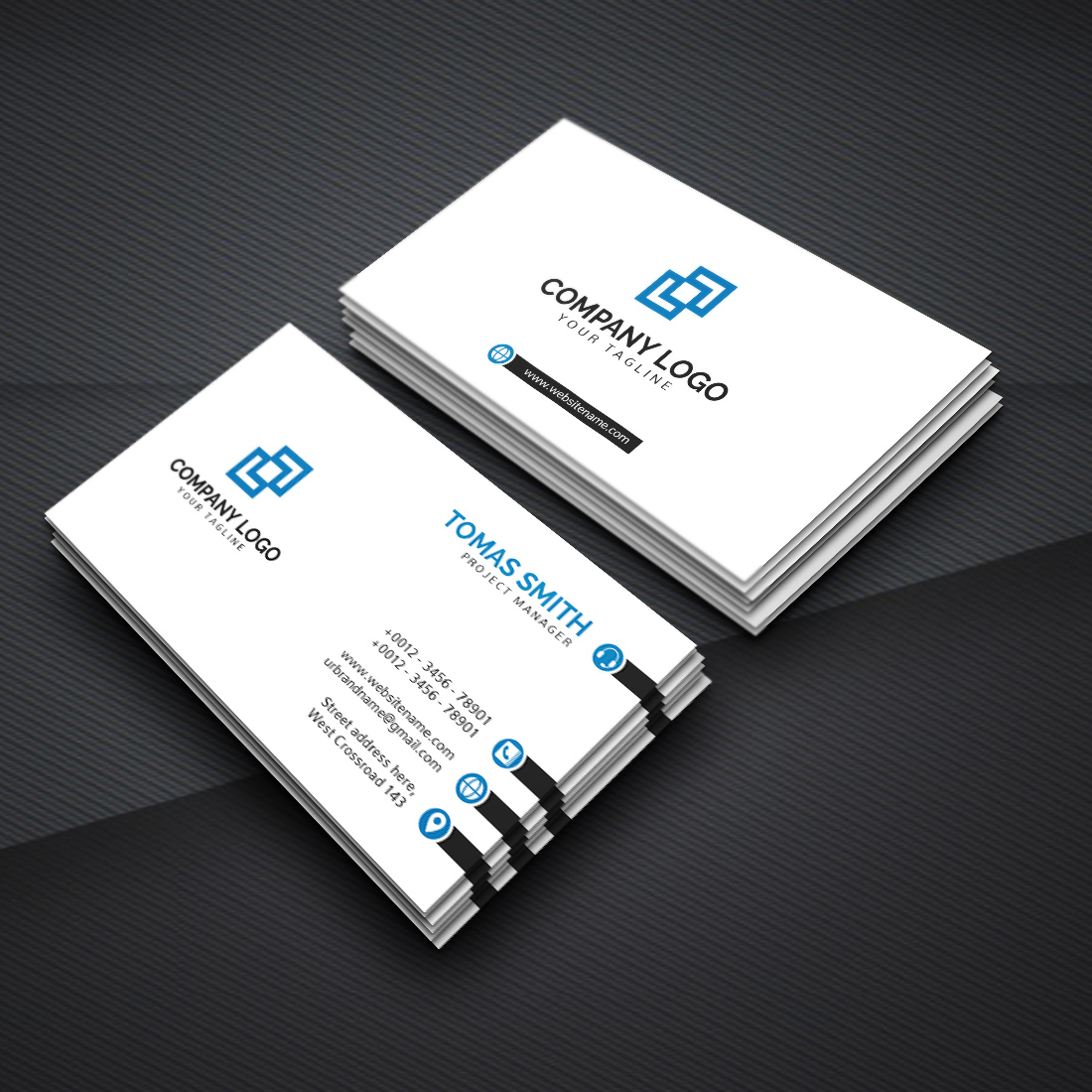 luxury corporate editable business card design template 3 1
