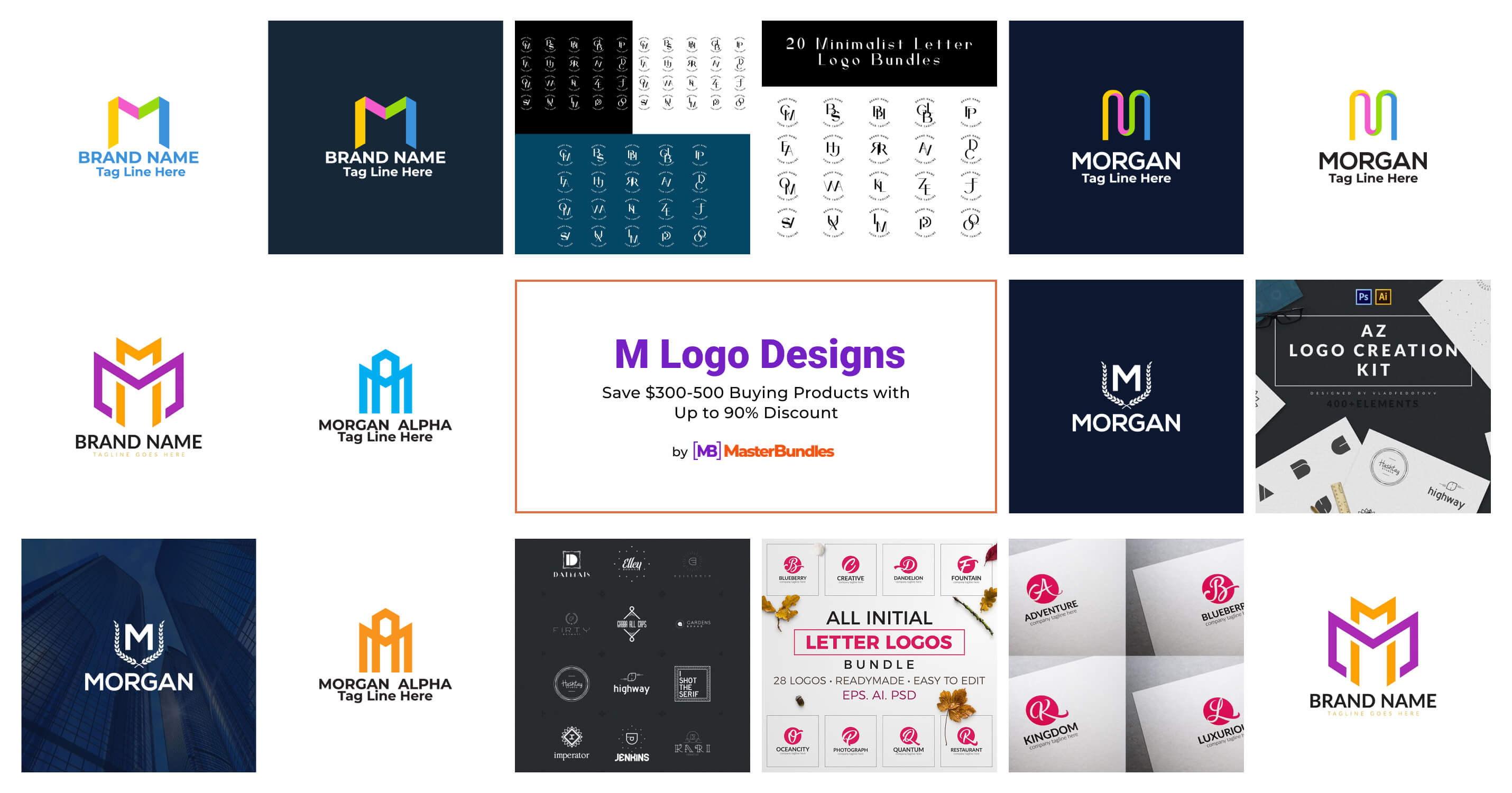 Letter M Logo or MM Logo  Branding & Logo Templates ~ Creative Market