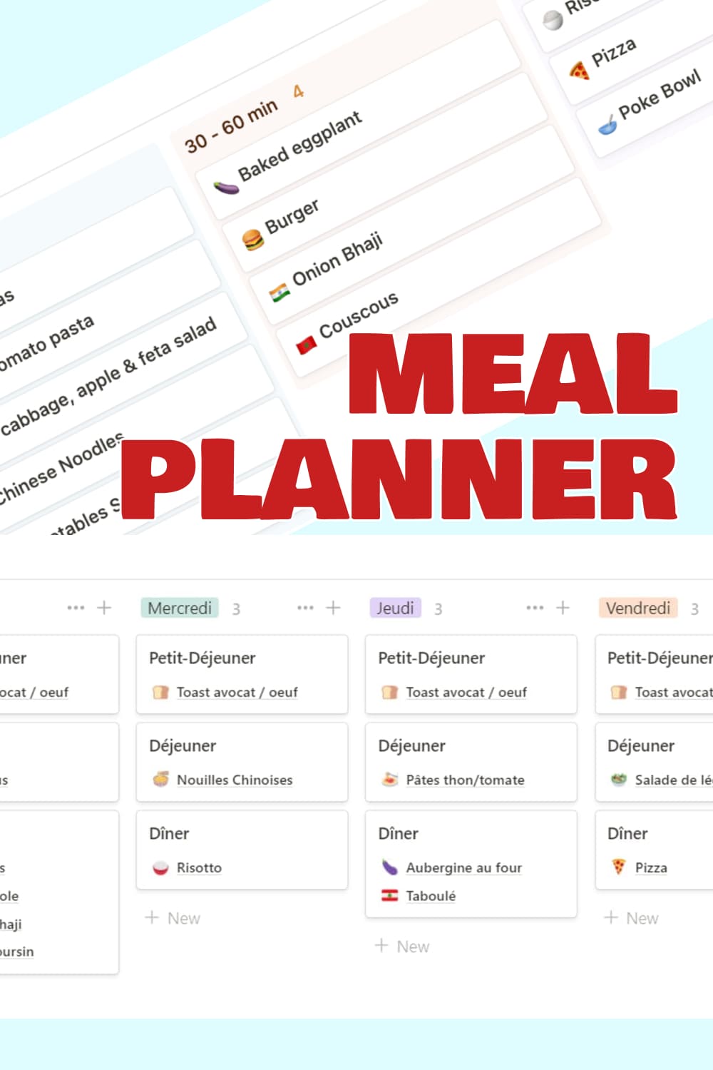 Meal Planner + Groceries List Generator.