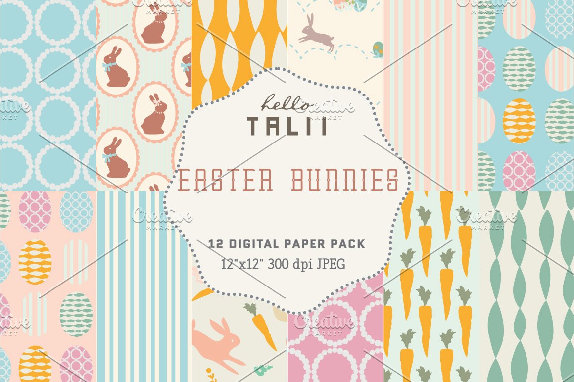 Easter Bunnies Paper Pack.