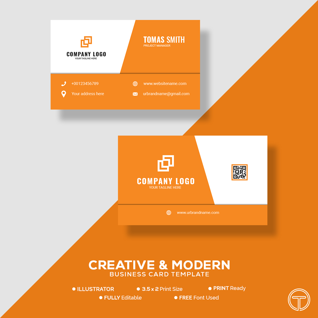 modern and unique business card template vector design 1