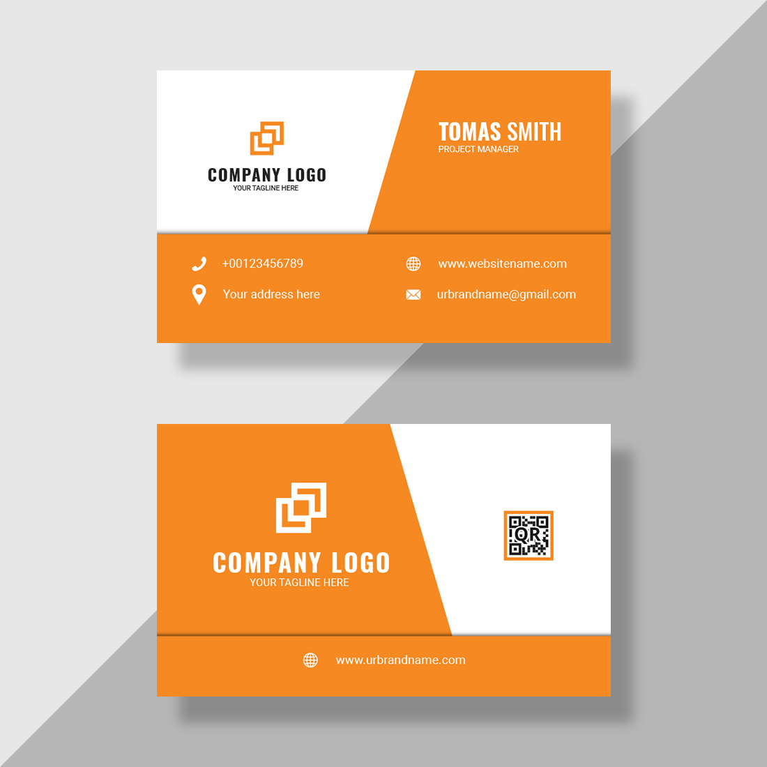 modern and unique business card template vector design 2