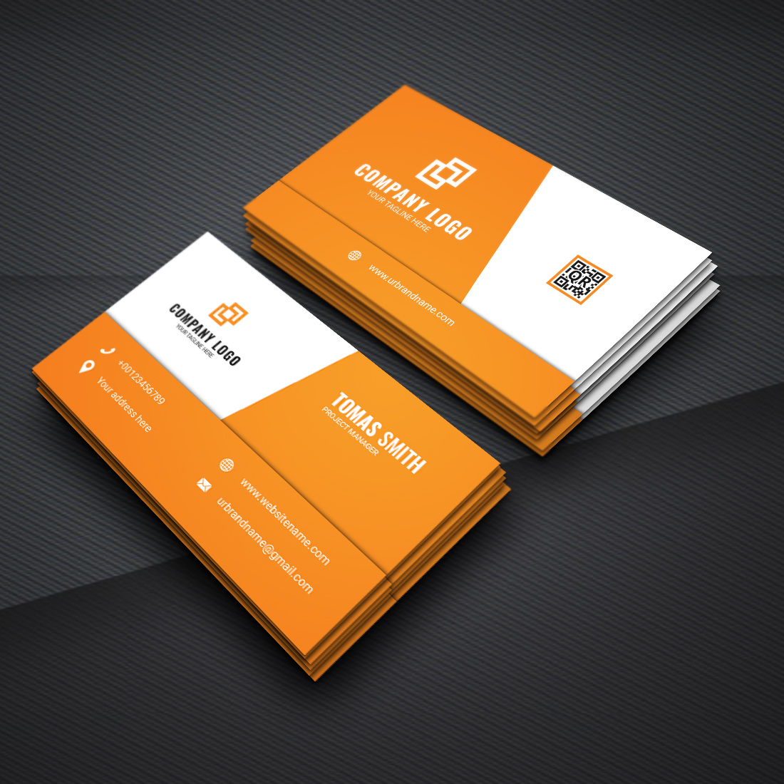 modern and unique business card template vector design 3