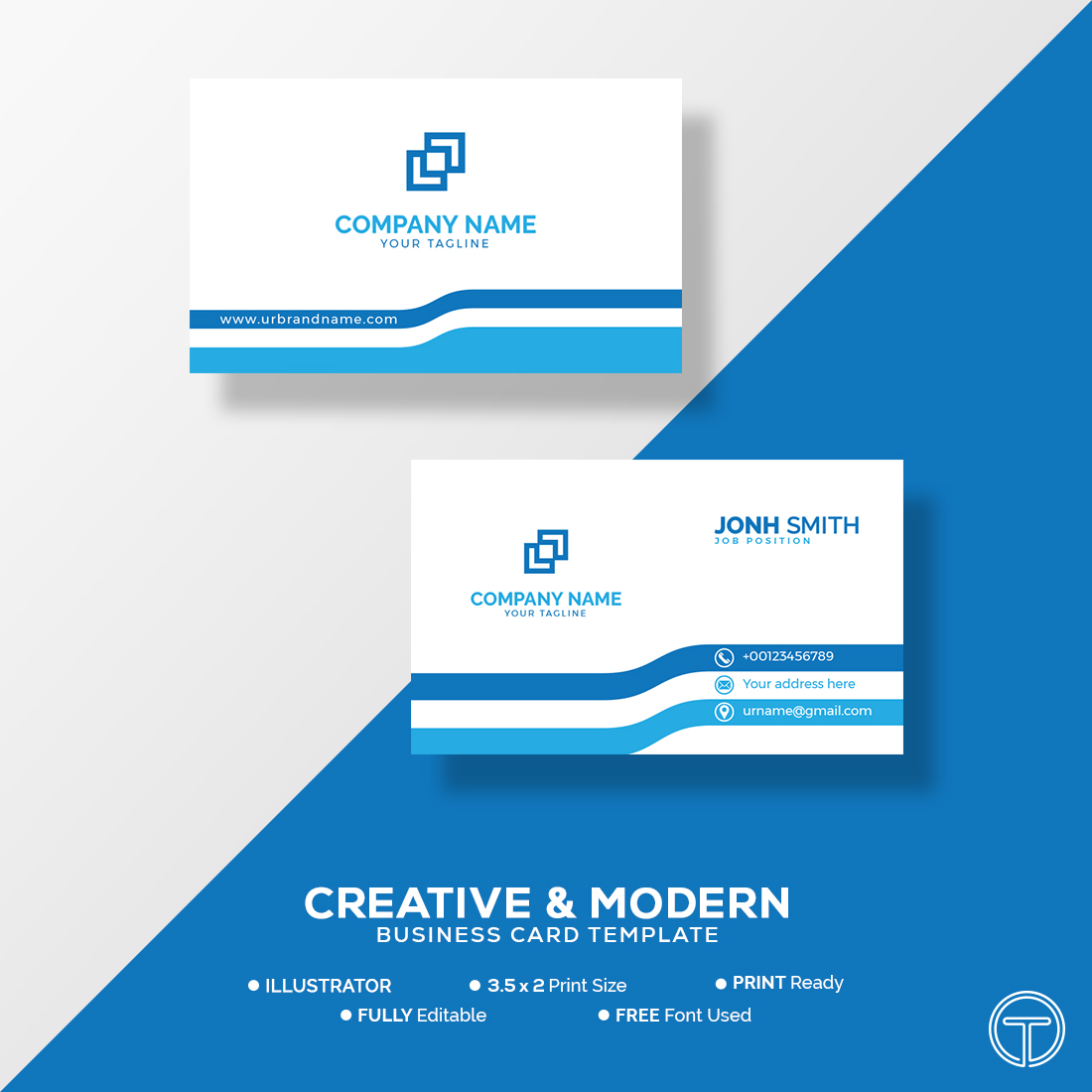 modern business card design template 1
