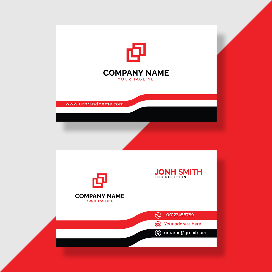 modern business card design template 4 1