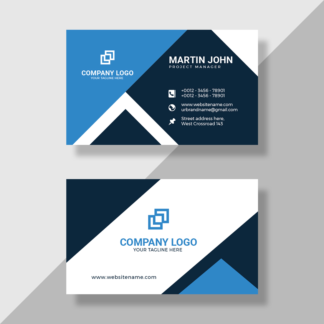 modern business card vector design 2