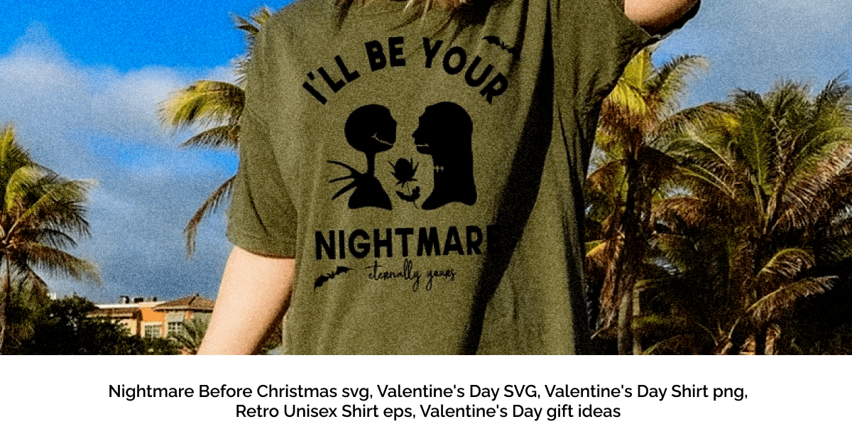 Nightmare Valentines Day SVG and PNG File Download – The Salty Yankee