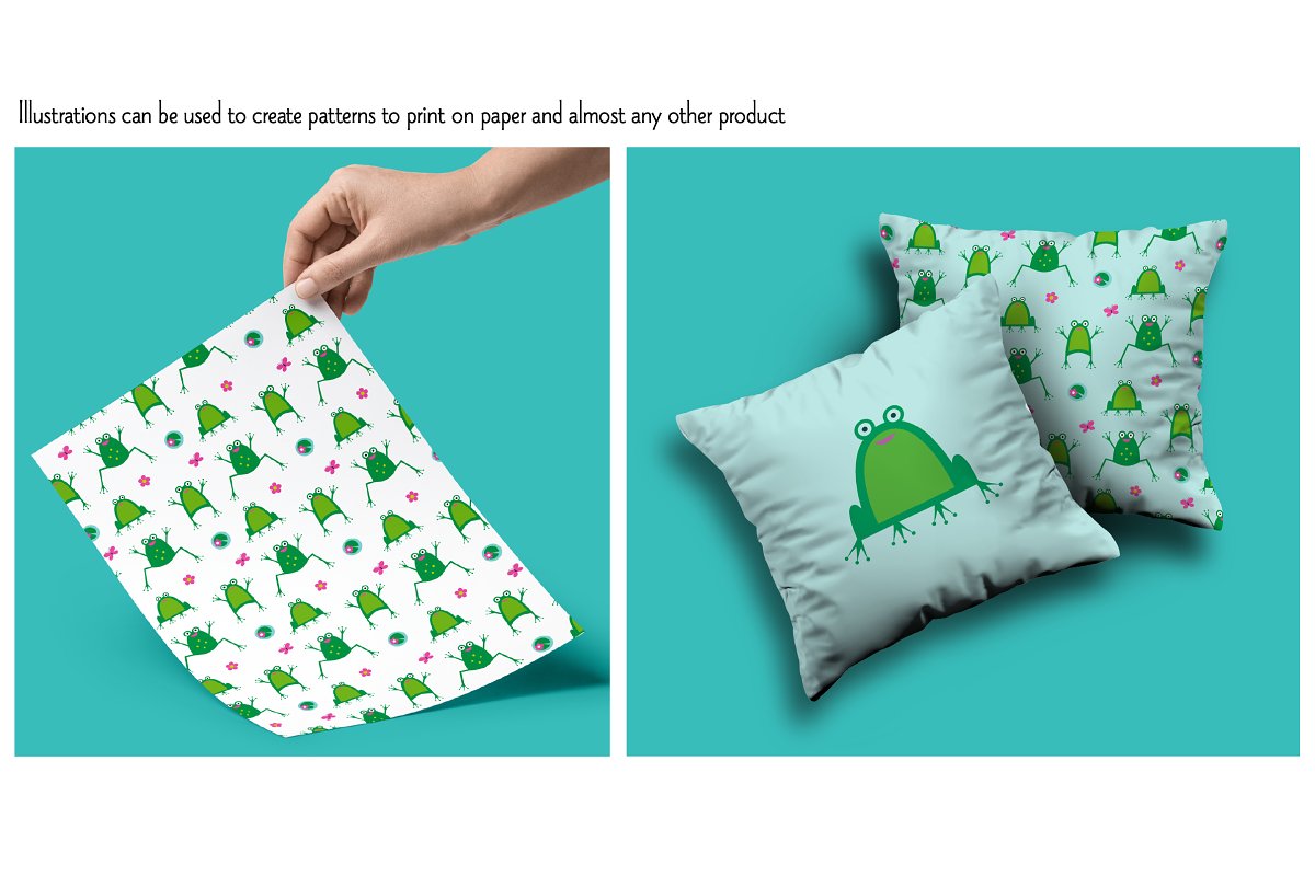 You can use these whimsical illustrations to create patterns for gift wrap.