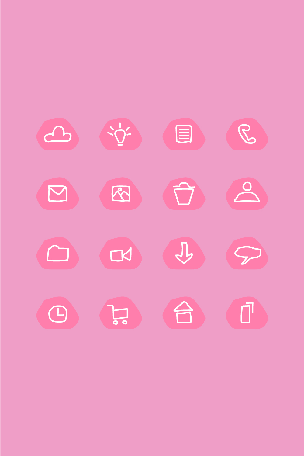 Free Pink App Icons.