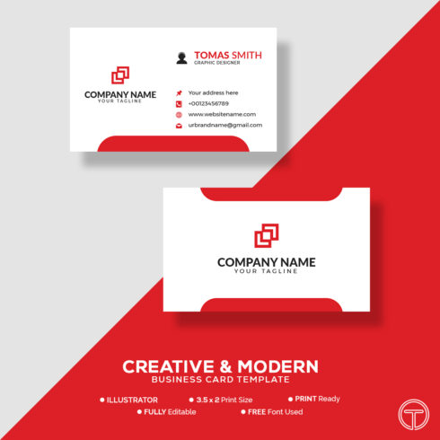 premium business card design vector image 1