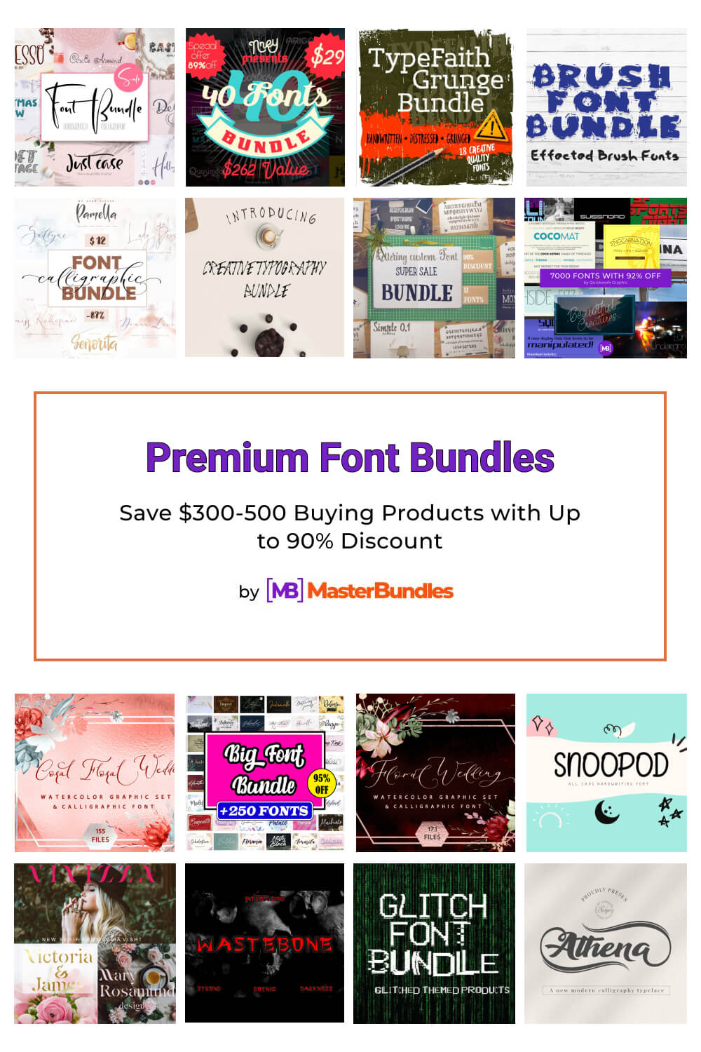 1695+ Best Font Bundles (2022) - MasterBundles