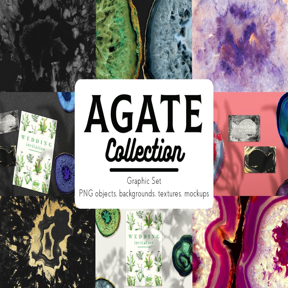 Agate Collection 150+ Elements.
