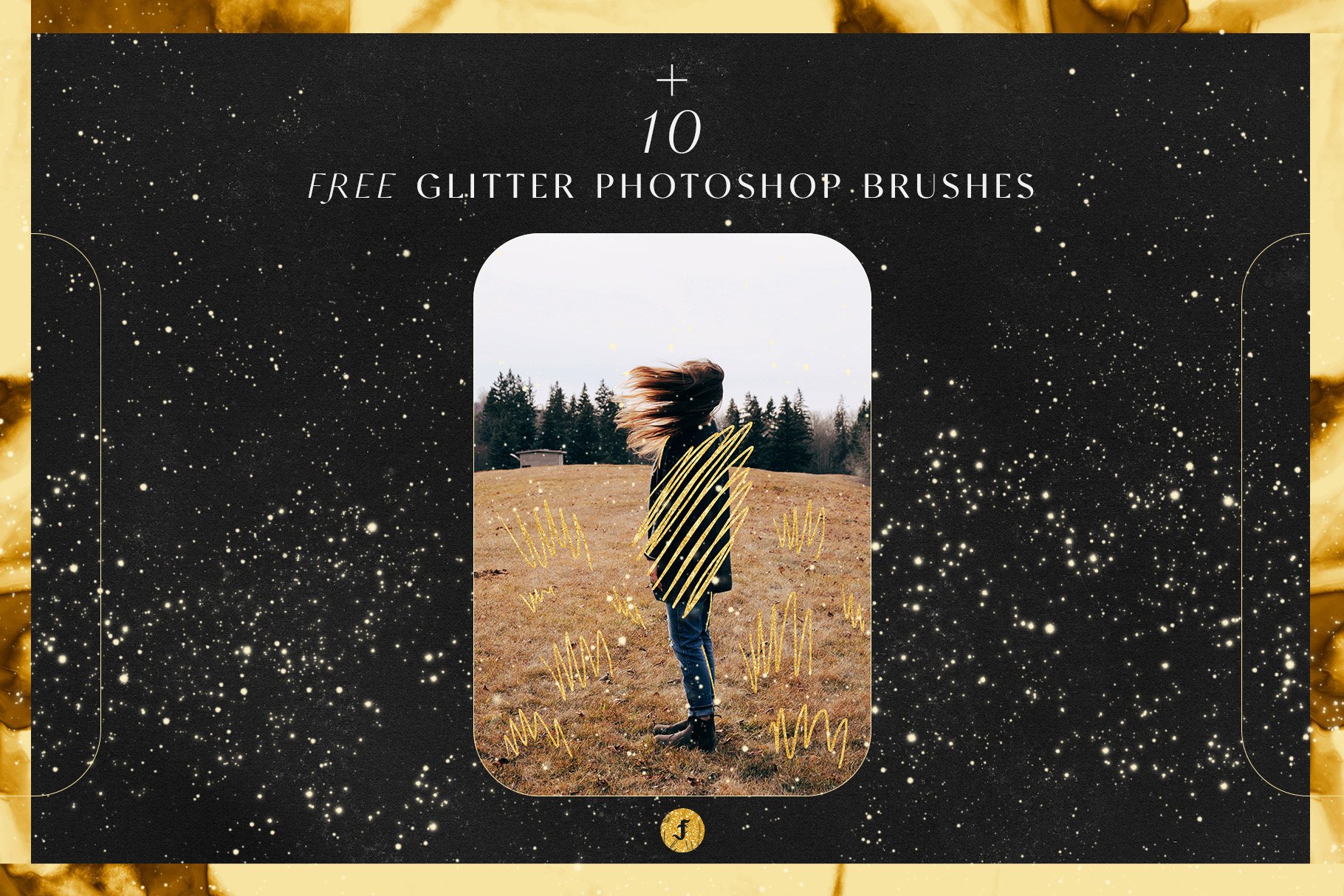 Free glitter photoshop brushes.