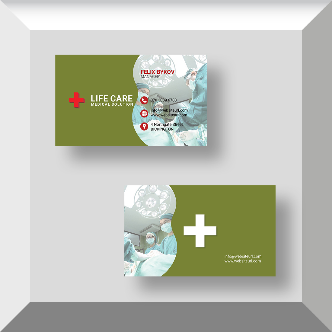 Modern Medical Business Card Template