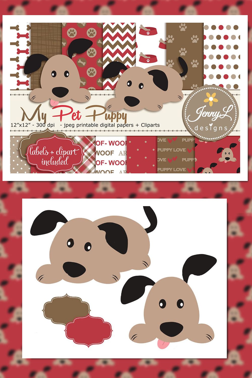 puppy dog digital papers 1000h1500 01