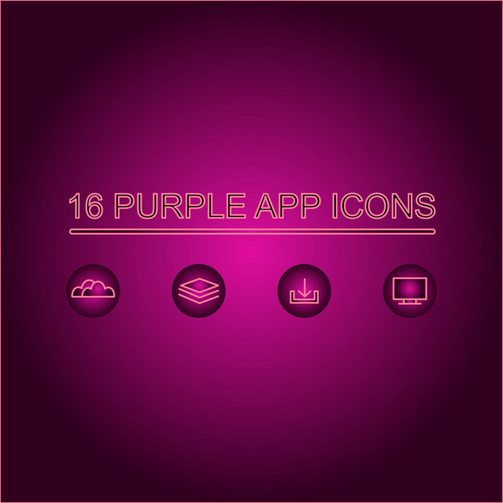 Free Purple App Icons – MasterBundles