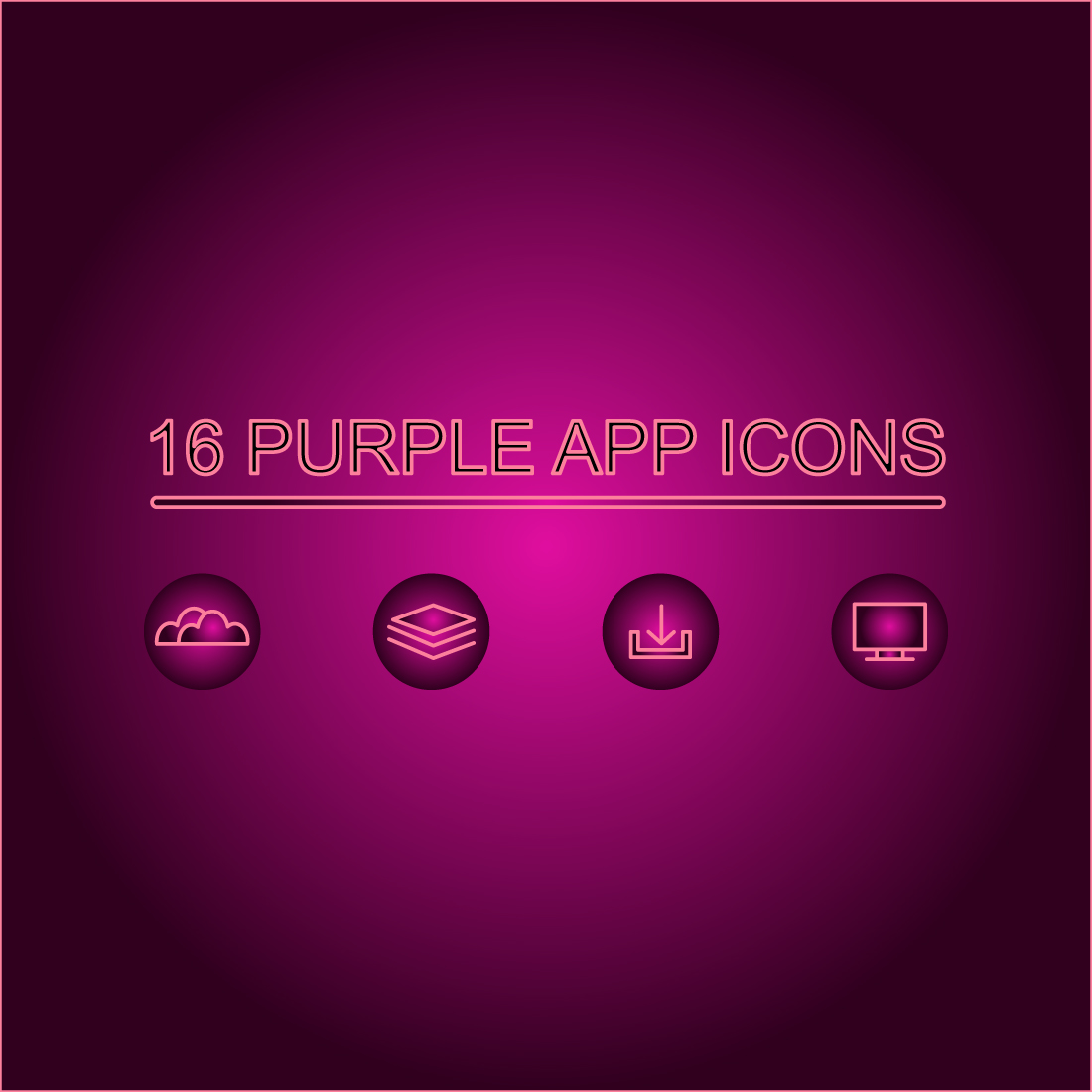 Free purple app icons main cover.