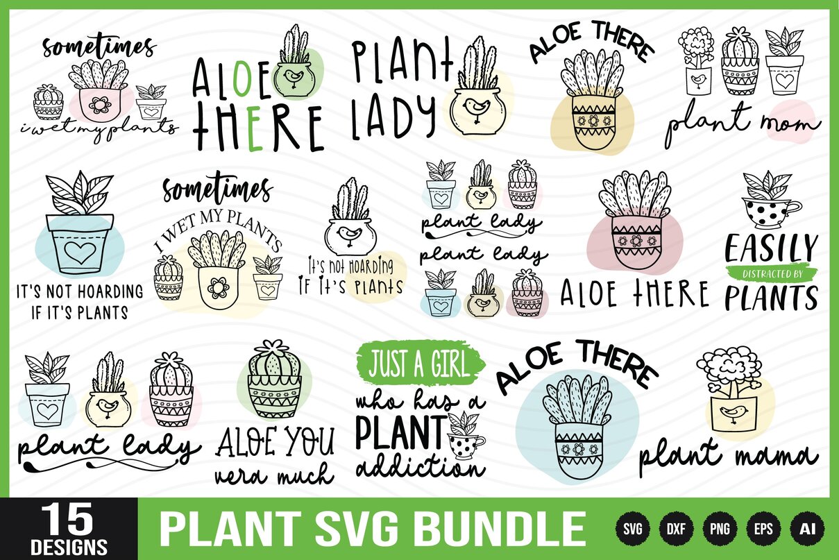 Plant SVG Bundle | Gardening SVG Bundle