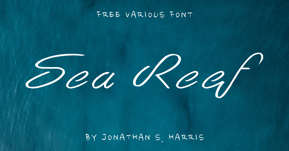 Sea Reef Free Font – MasterBundles