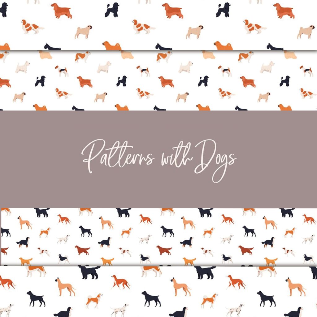 Seamless Patterns with Dogs – MasterBundles