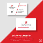 simple and unique business card vector design template 1