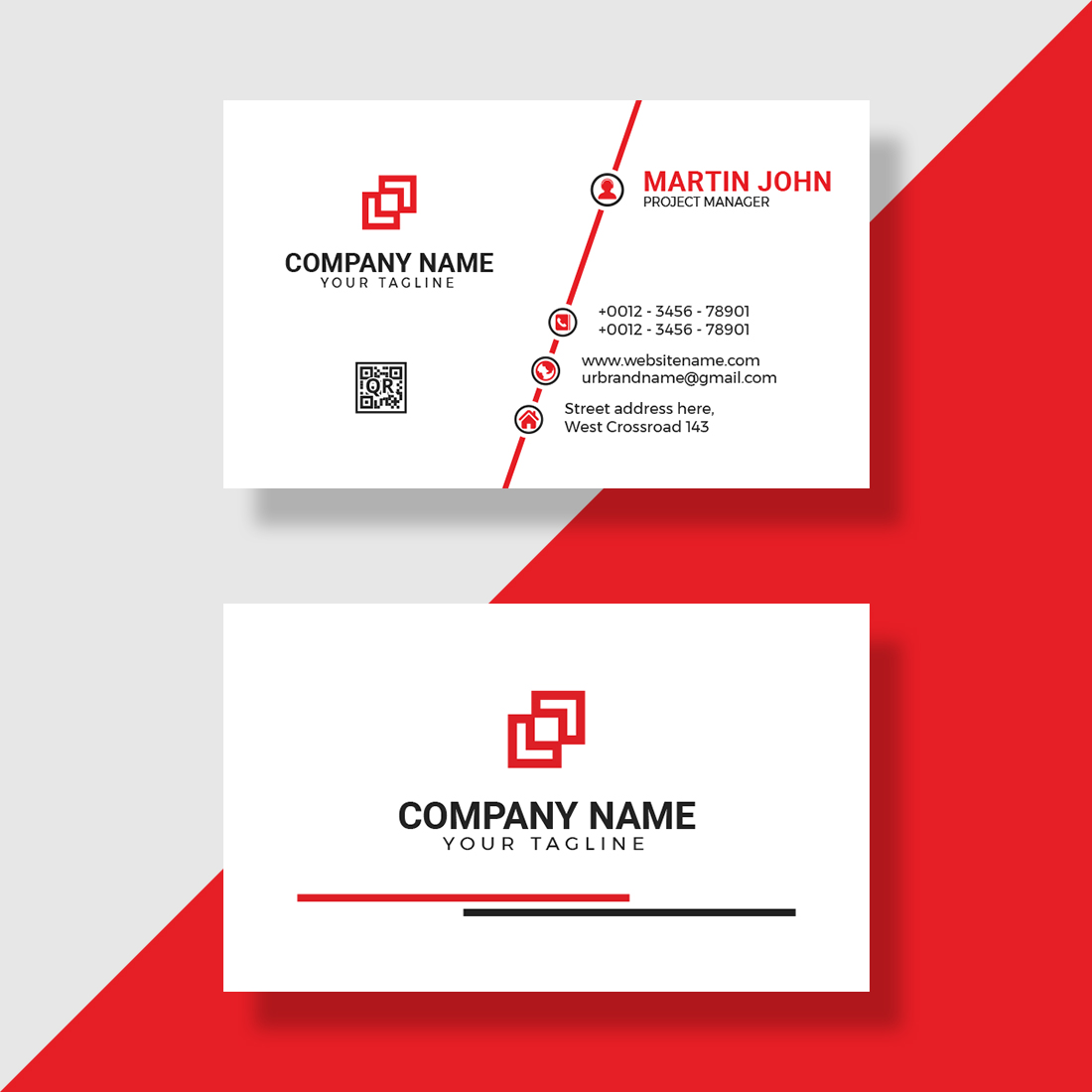 simple and unique business card vector design template 2 1