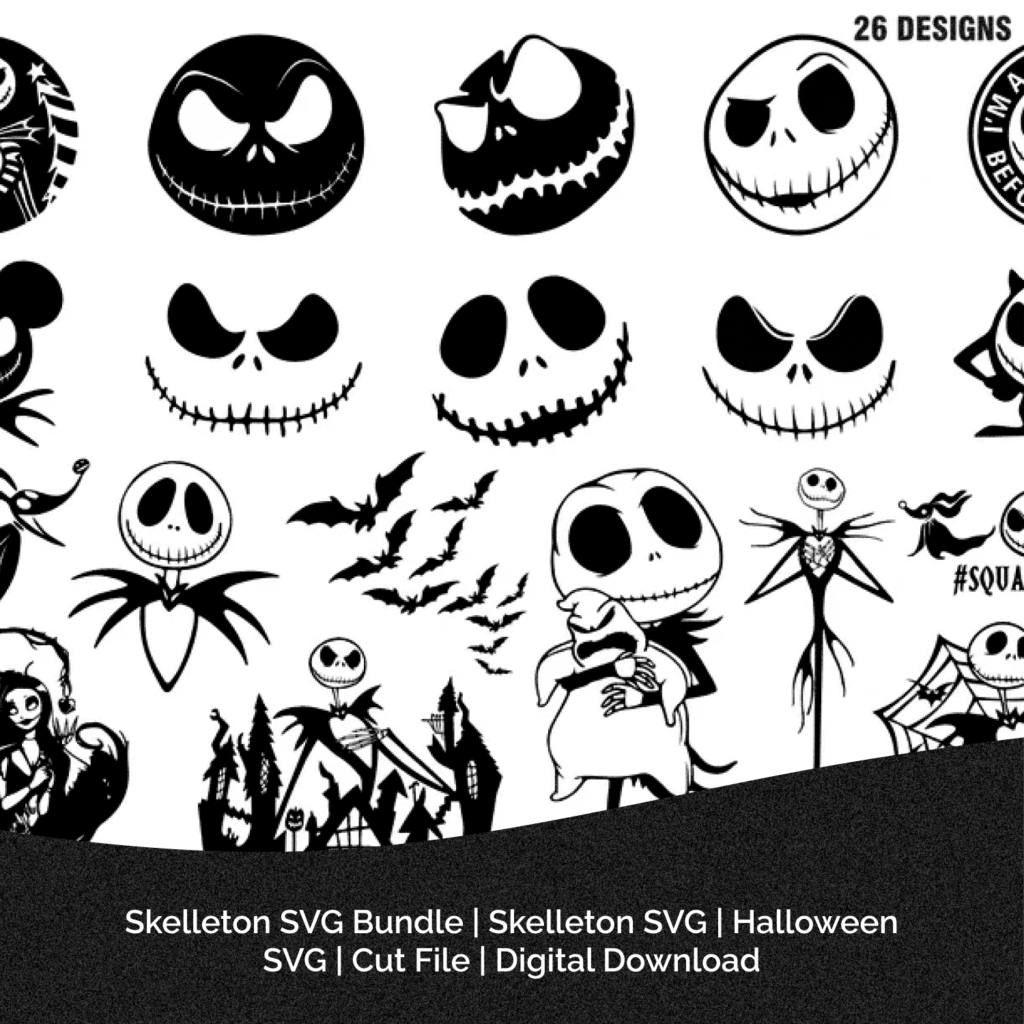 Skelleton SVG Bundle – MasterBundles